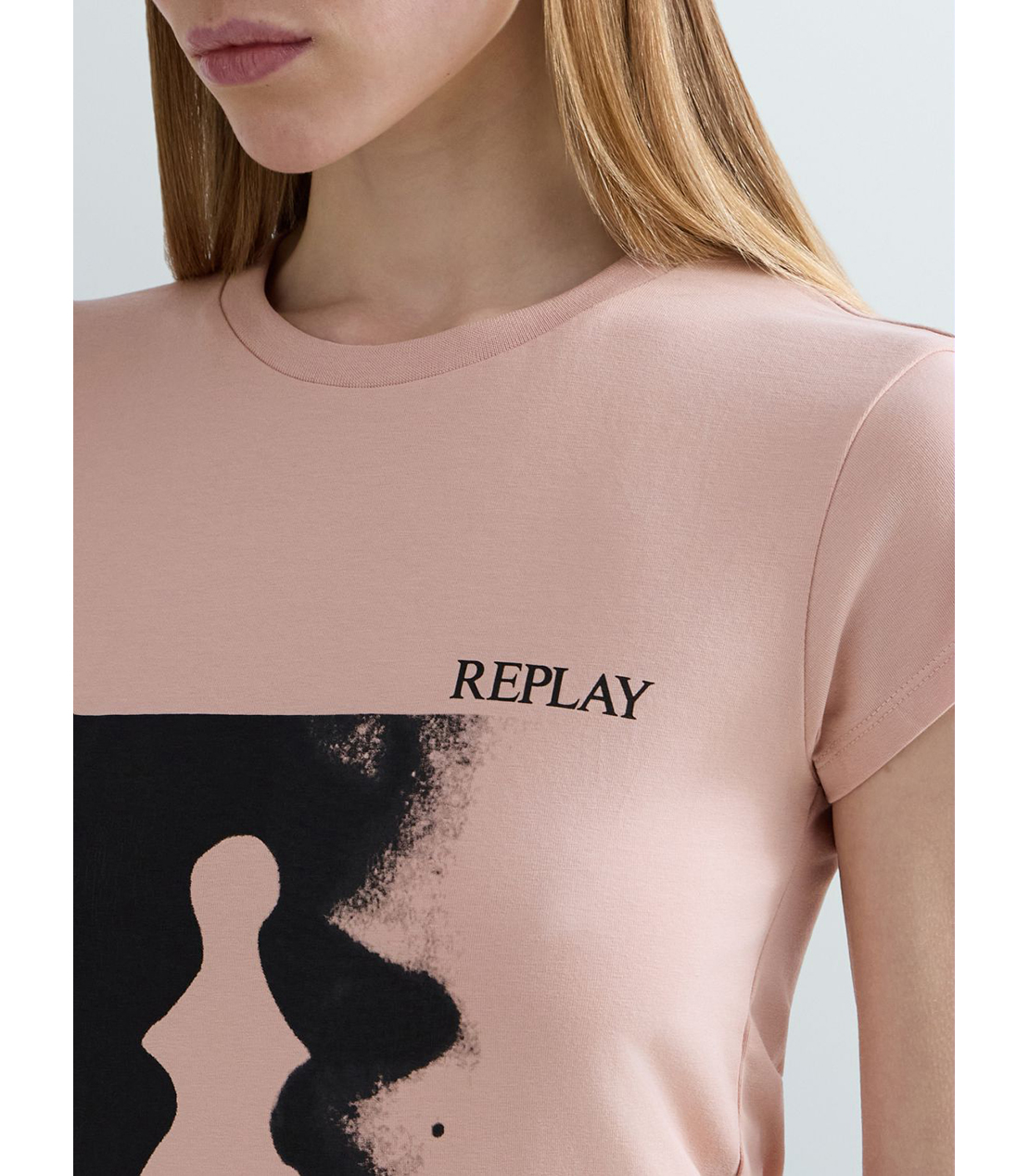 ストレッチコットングラフィックTシャツ 詳細画像 ピンク系 7